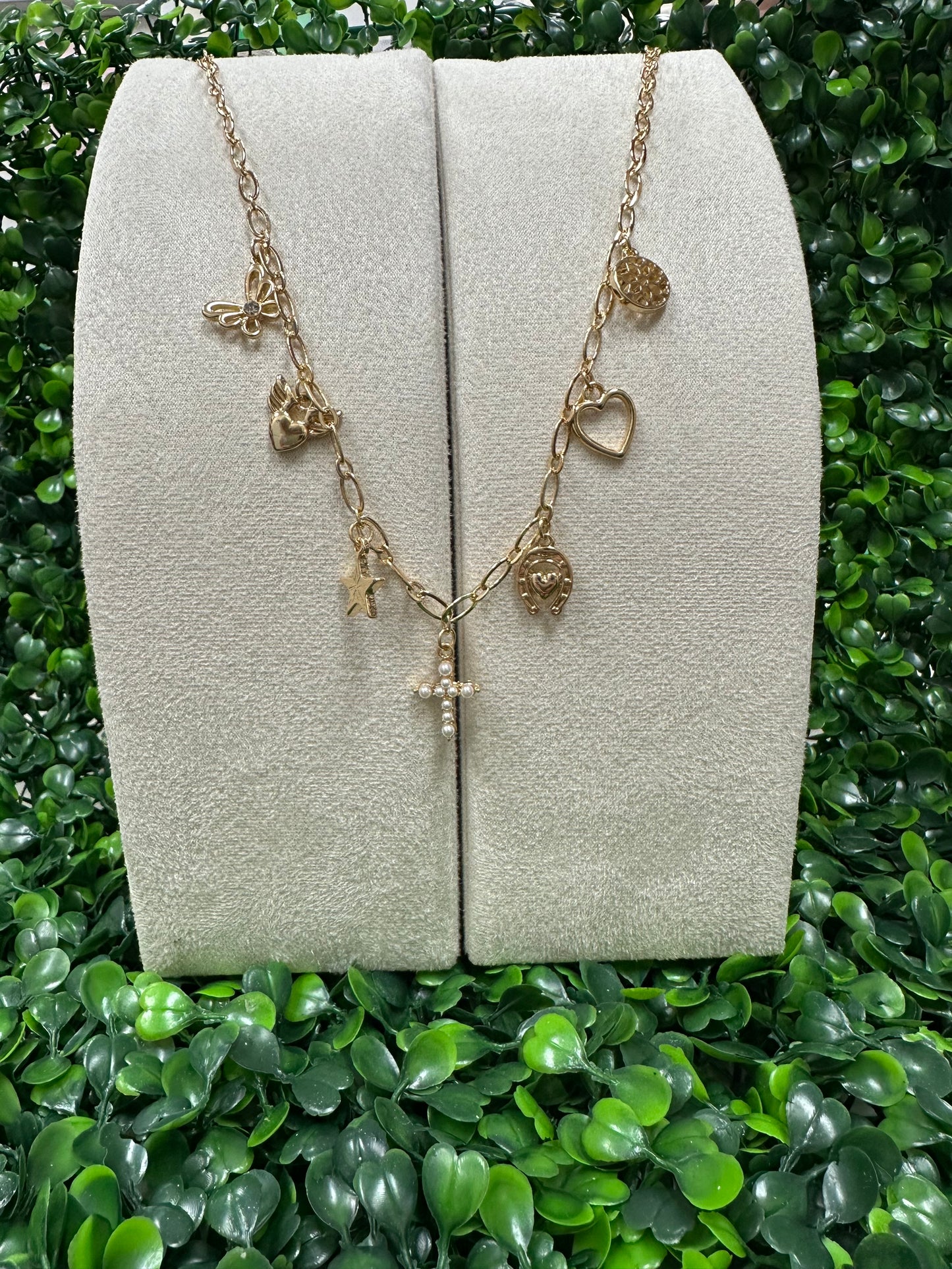 Small Chain Charm Necklace