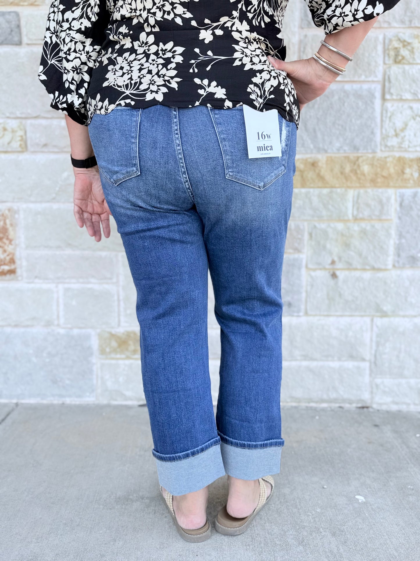 Mica Mid Rise Straight Leg W/Cuff