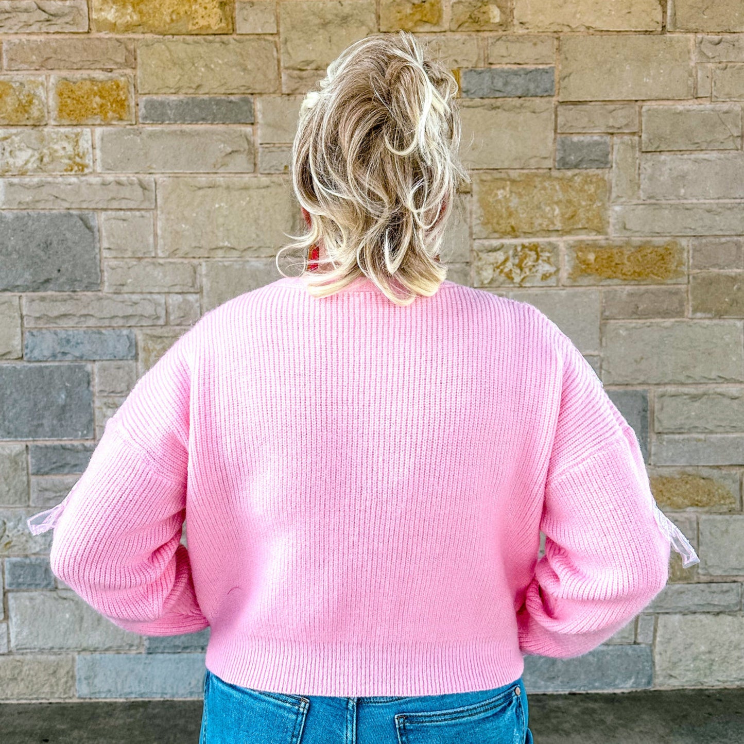 BOW DETAILED CARDIGAN SWEATER
