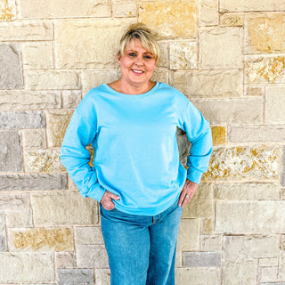 Bow Back Round Neck Sweatshirt