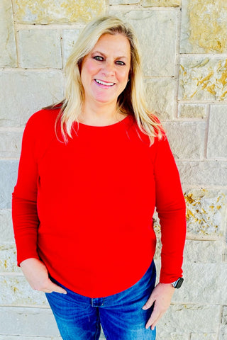BABY WAFFLE LONG SLEEVE TOP