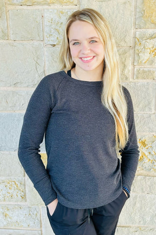 BABY WAFFLE LONG SLEEVE TOP