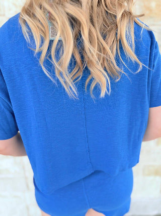 The Signature Boxy Pocket Tee: Effortless Raw - Edge Cotton Blend - Double K Boutique, LLC
