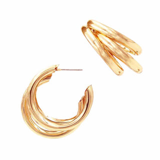 3 Layered Hoop Earrings