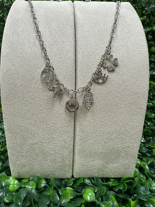 Small Chain Charm Necklace