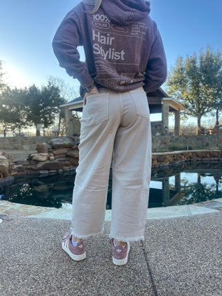 Mica Super High Crop Barrel Leg