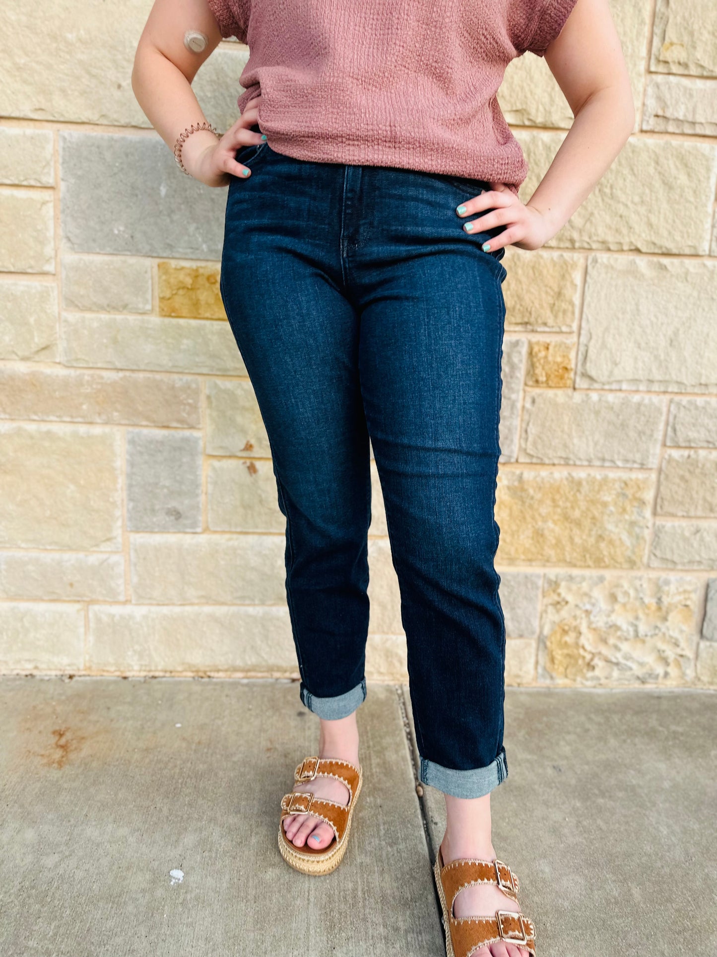 JUDY BLUE HIGH WAISTED BOYFRIEND
