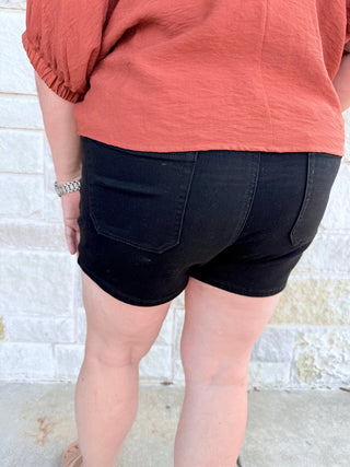 Judy Blue H/W Trouser Shorts - Double K Boutique, LLC