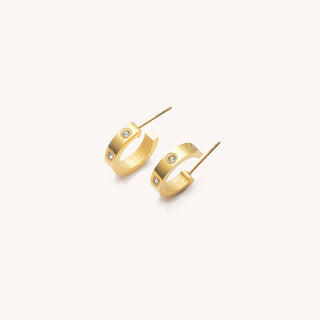 Waterproof Corinne Gold Hoops