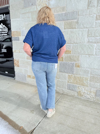 Crochet Poncho Sleeve Knit Top