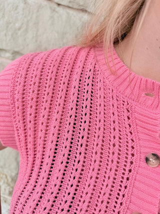 Luna Ribbed Knit Button - Front Sleeveless Top - Double K Boutique, LLC