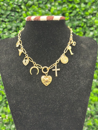 GOLD CHARM NECKLACE