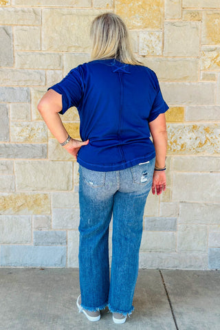 RISEN HIGH RISE STRAIGHT JEANS