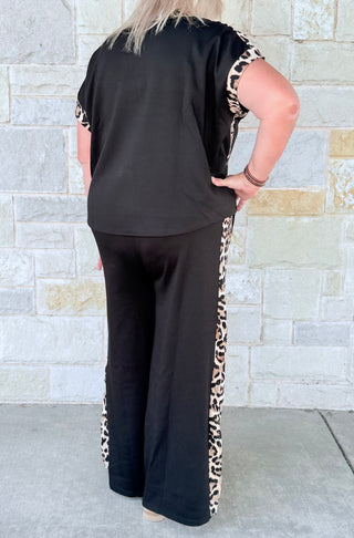 Entro Sold H/W Leopard PullOn Pants
