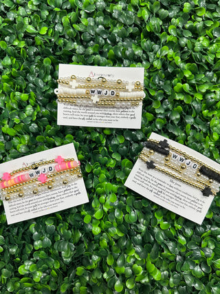 "Like Jesus" WWJD beaded bracelet