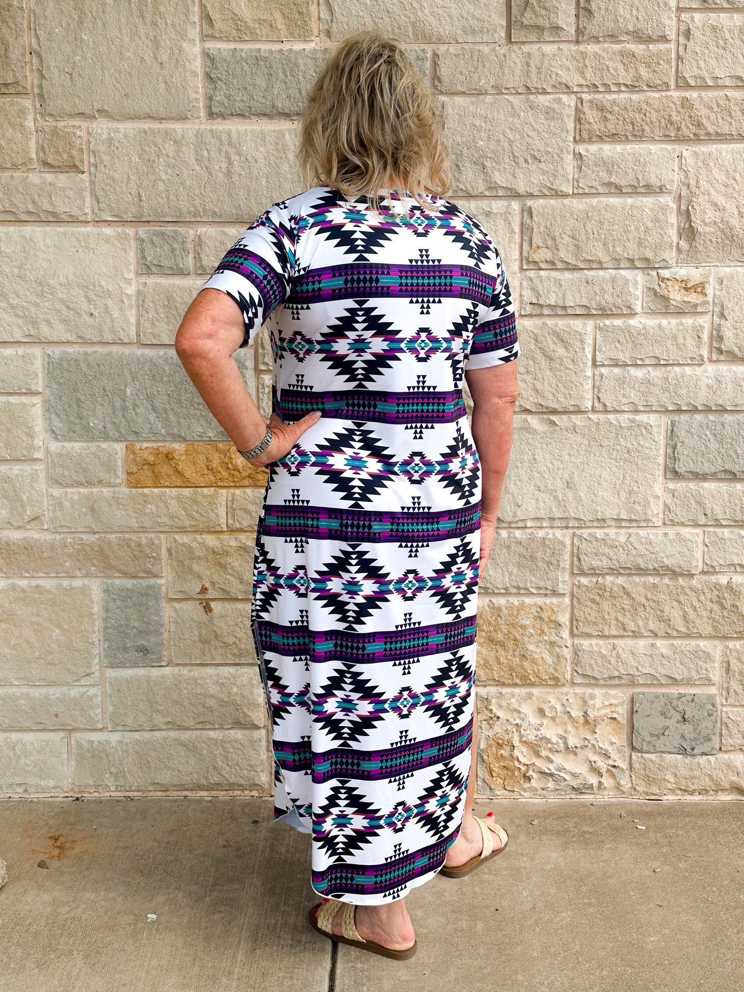 AZTEC OUTSKIRTS MAXI DRESS