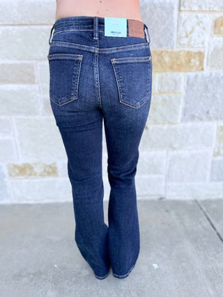 Judy Blue M/R Petite Dark Was Bootcut