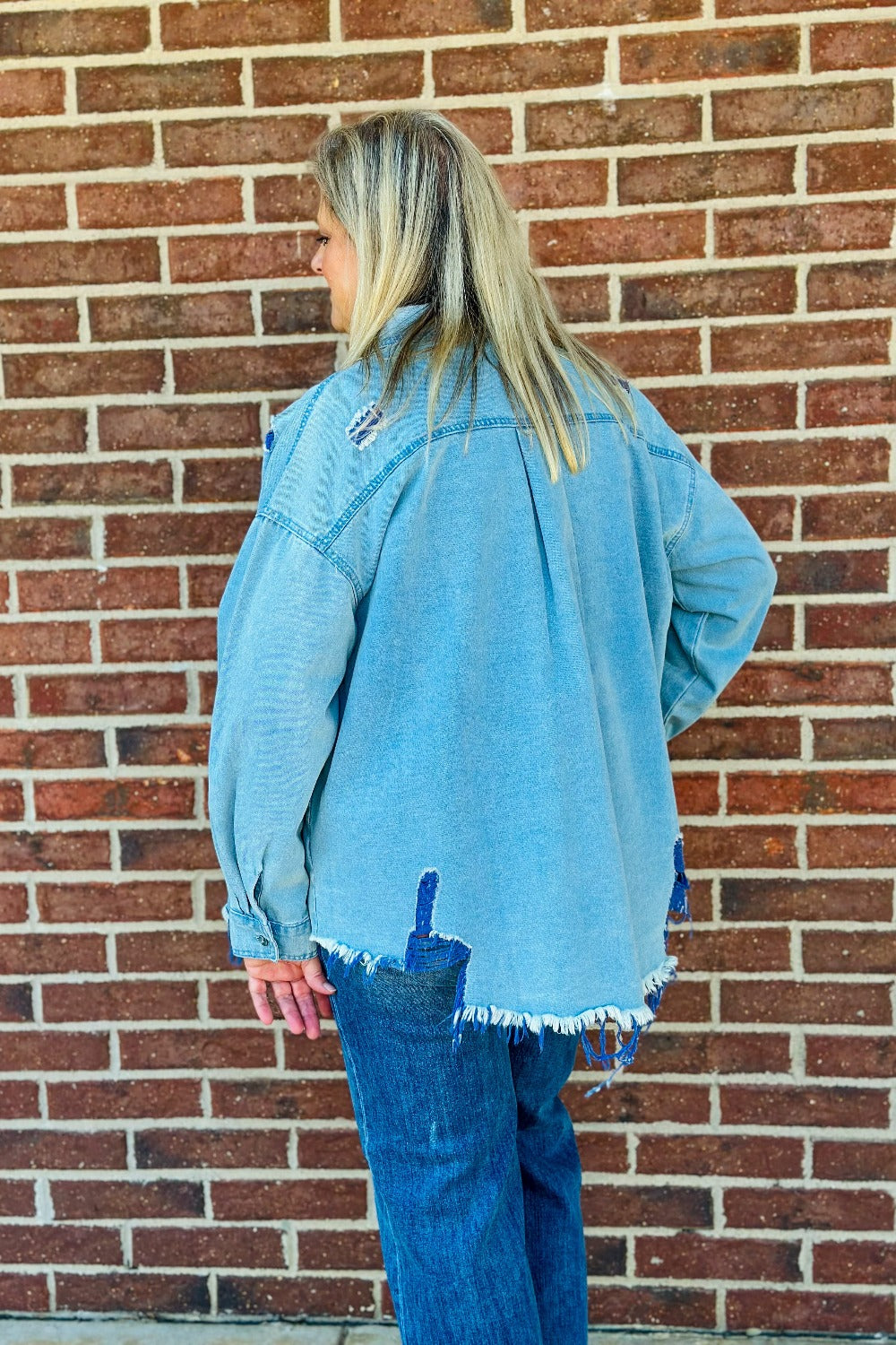 Distressed Denim Shirt