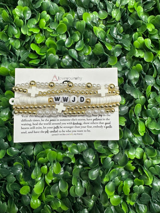"Like Jesus" WWJD beaded bracelet