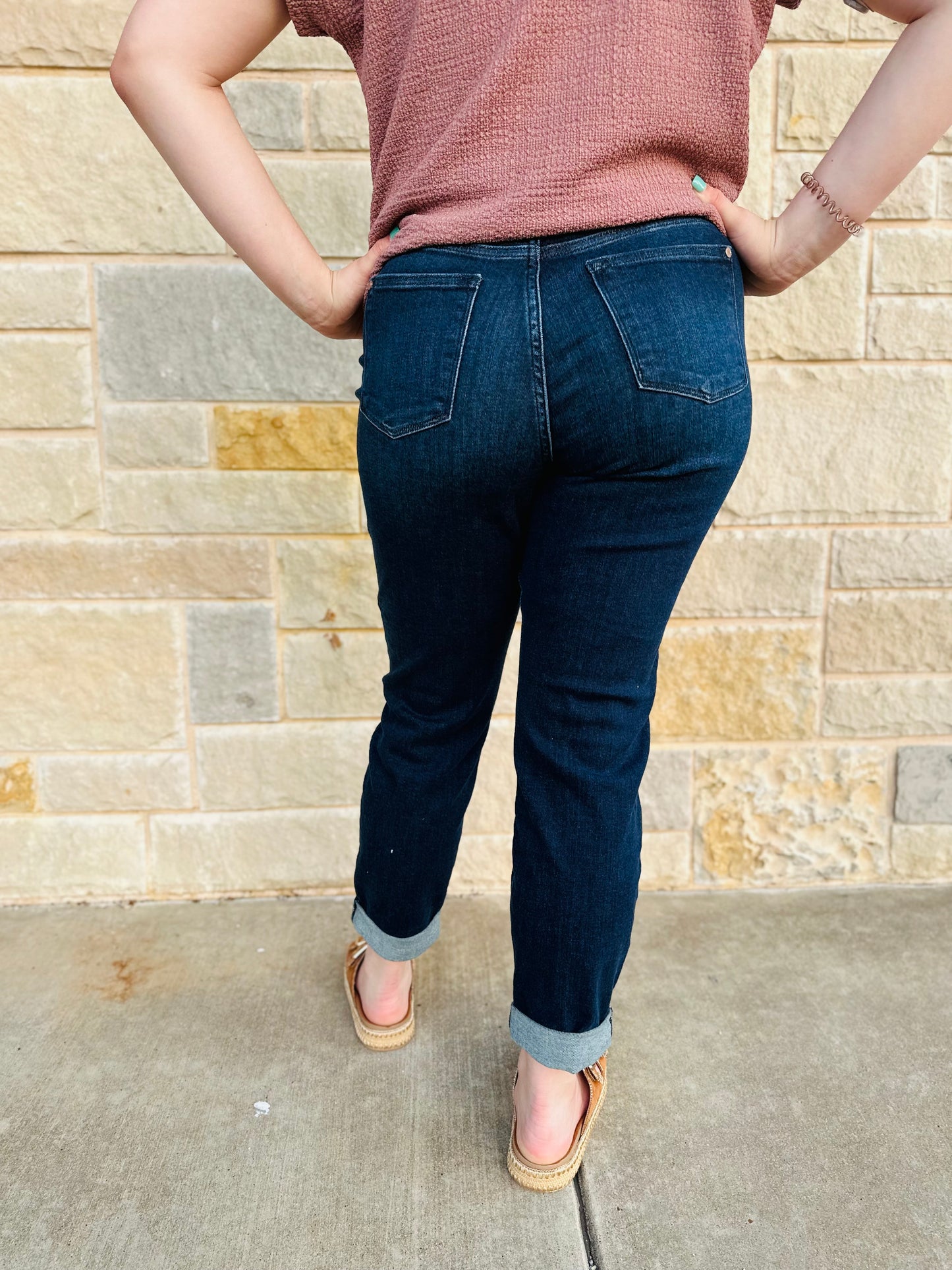 JUDY BLUE HIGH WAISTED BOYFRIEND