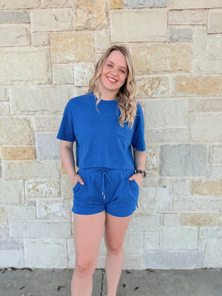 Cotton - Blend Everyday Drawstring Lounge Shorts - Double K Boutique, LLC