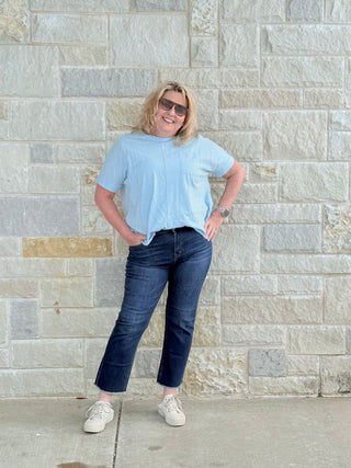 Mica High Rise Straight Crop Jean