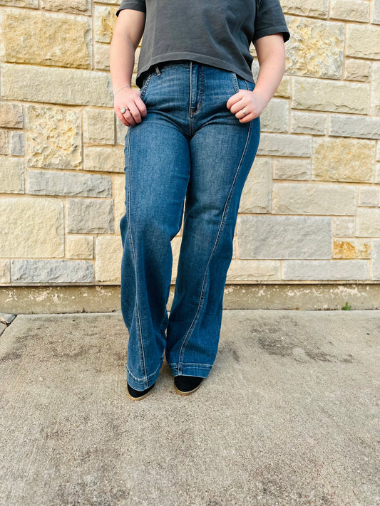 HIGH WAISTED TROUSER WIDE LEG