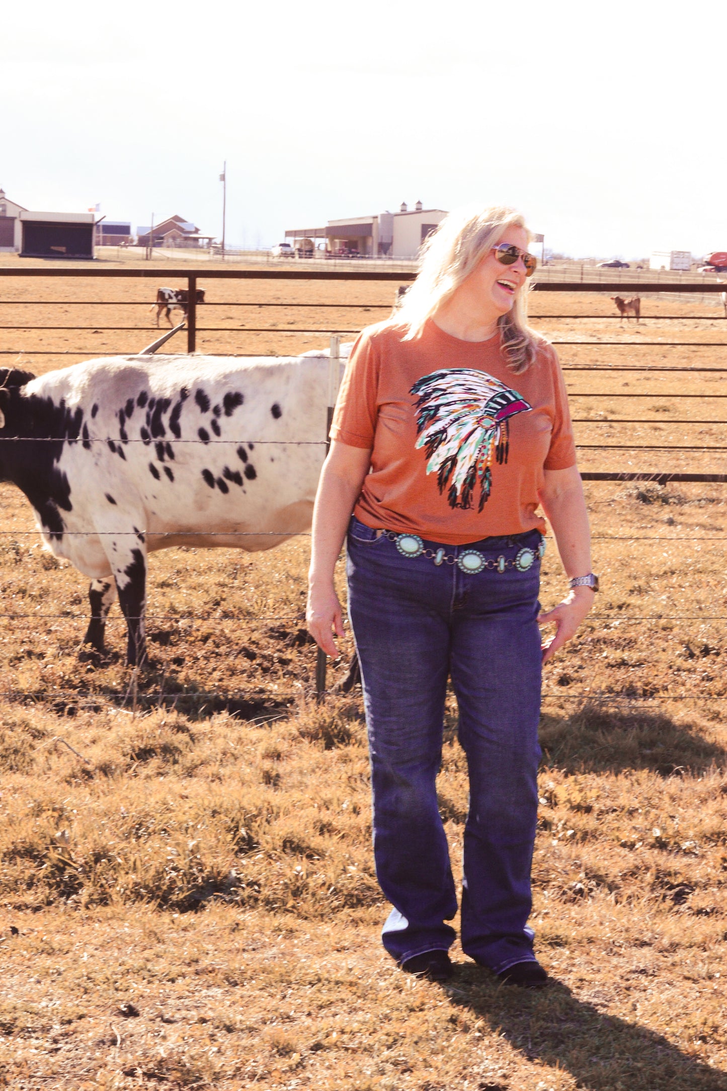 Callie Ann Stelter Watercolor Headdress Tee