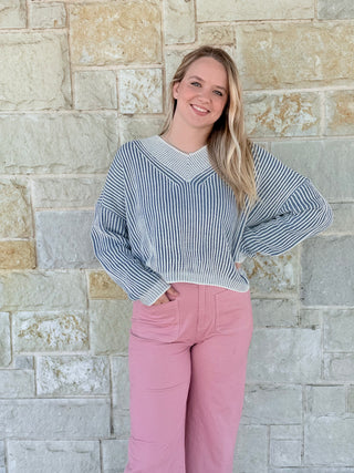Striped Casual Sweater