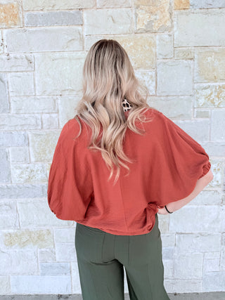 Dolman Top with leopard accent