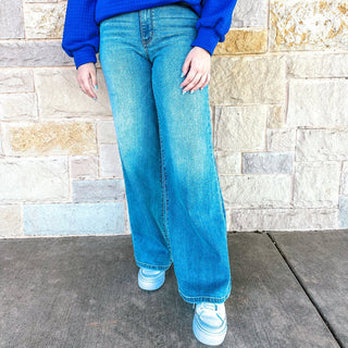 HW Vintage Wash Retro Wide Leg - Double K Boutique, LLC