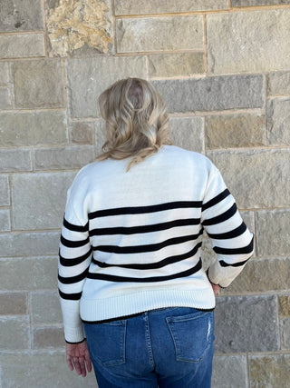 Striped Casual Crew Neck Soft Sweater