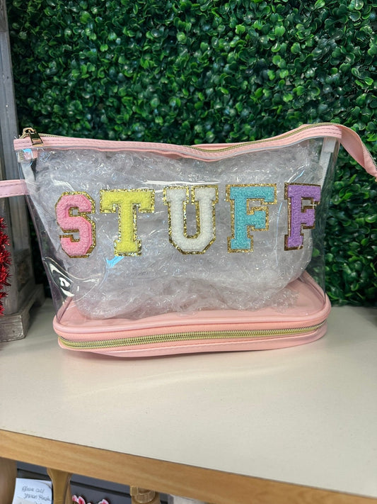 STUFF Clear Makeup Bag