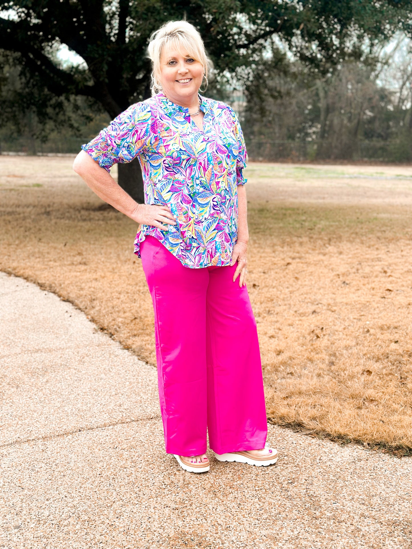 LIzsMock Short Sleeve Top