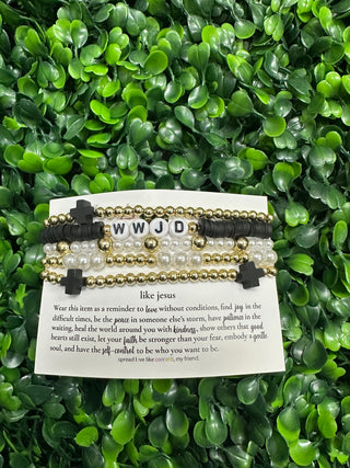 'Like Jesus' WWJD beaded bracelet 