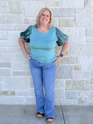 Mica High Rise Bootcut Jeans – Premium Light Wash Denim