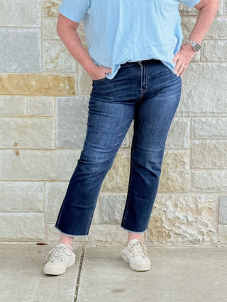 Mica High Rise Straight Crop Jean