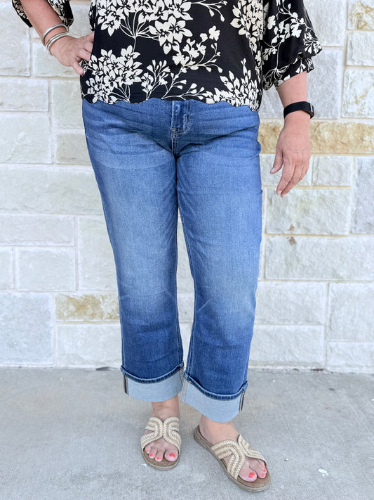 Mica Mid Rise Straight Leg W/Cuff