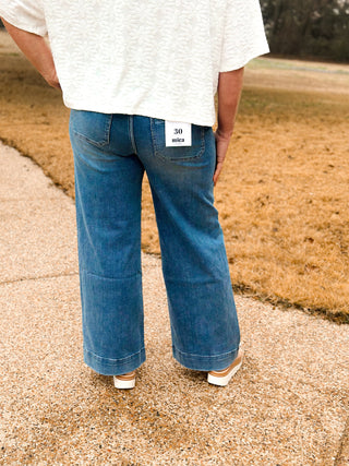 Mica Super High Wide Leg w/ waist details