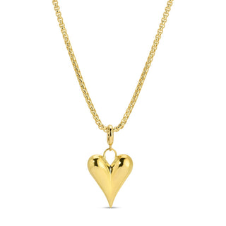Long or Doubled Up Elongated Bubble Heart Necklace