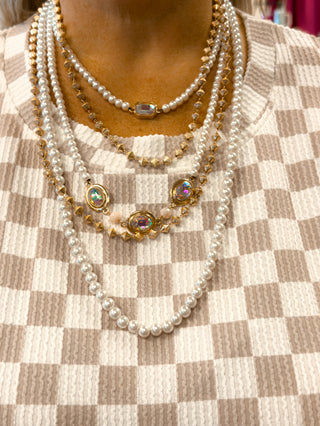 LAYERED PEARL NECKLACE