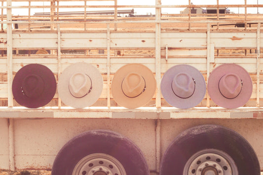 Western Heathered Wide Brim Rancher Hat