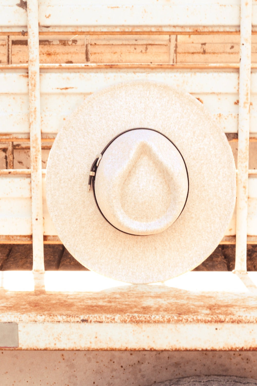 Western Heathered Wide Brim Rancher Hat