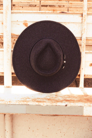 Western Heathered Wide Brim Rancher Hat