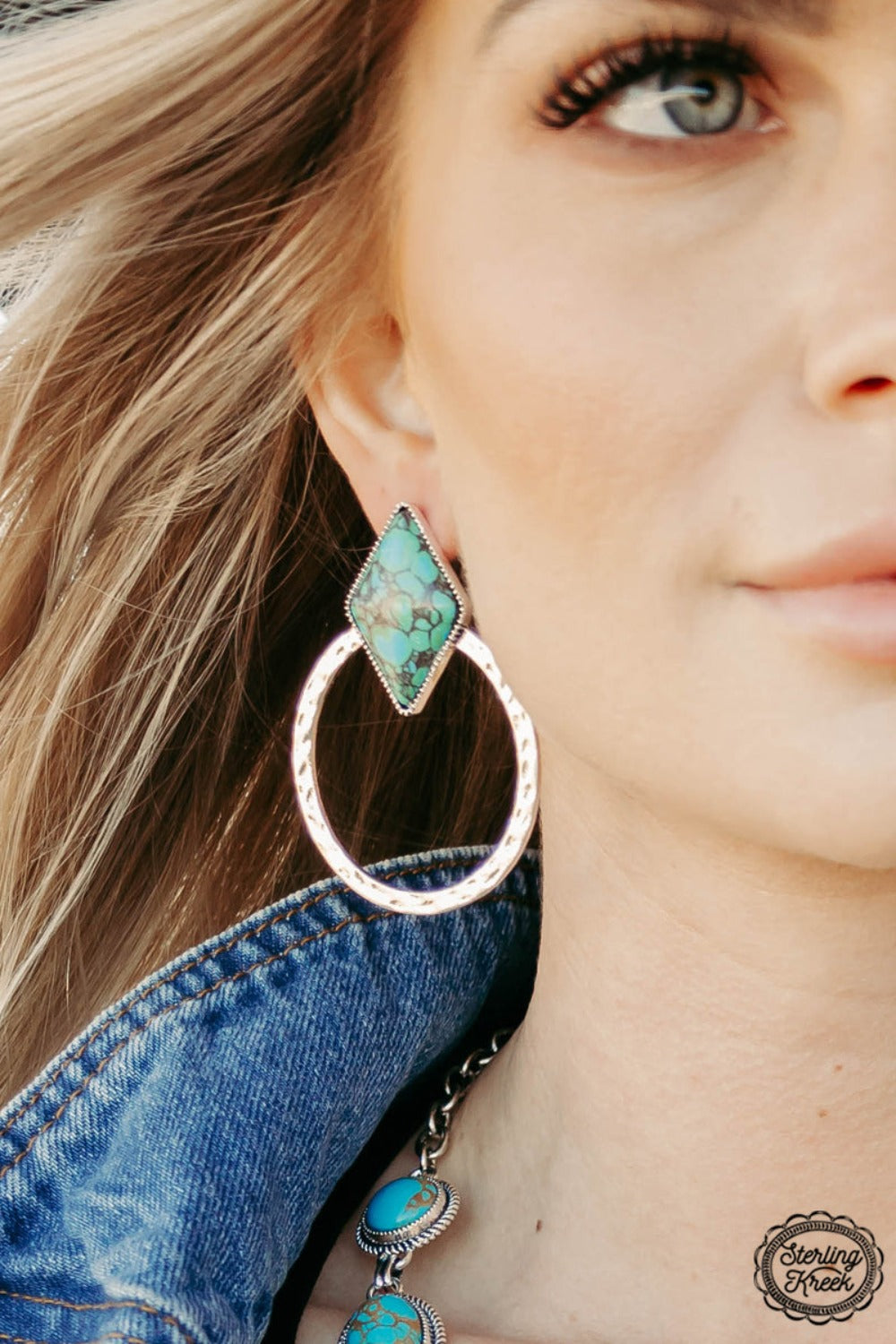 SILVR DOLLARE ROAD EARRINGS