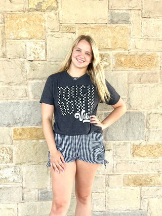 Gray t-shirt with  Touch Down Vibes
