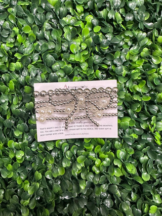 Your Like Really Pretty Bow Bracelet Set