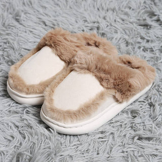 Faux Suede Fuzzy Indoor Floor Slipper