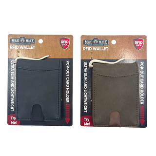 Leather RFID Blocking Wallet Money Clip