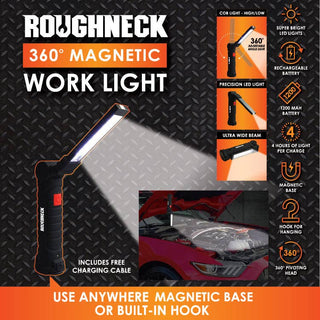 Roughneck LED 360° Work Light with Magnetic Base